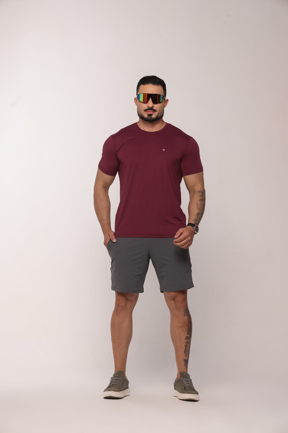 Bermuda Masculina Slim Fit Esportiva na Poliamida